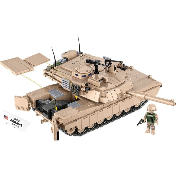 Byggeklodser Armed Forces M1A2 Abrams Tank - 1025 klodser