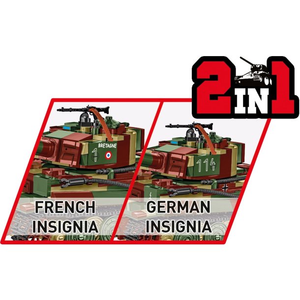 COBI Byggest Pz.Kpfw. VI Tiger Ausf. E - 870 klodser