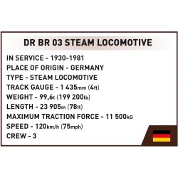 COBI Byggeklodser DR BR 03 Steam Locomotive  - 2564 klodser