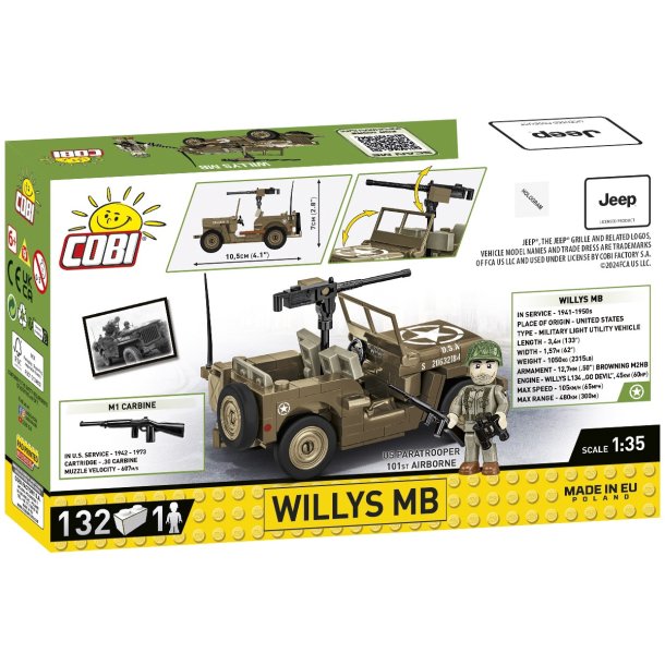 COBI Bygges�t Willys MB - 132 klodser