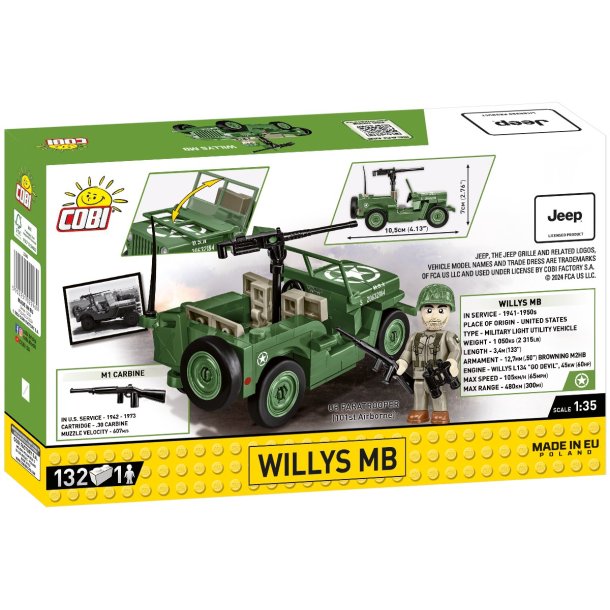 COBI Byggest Willys MB - 132 klodser