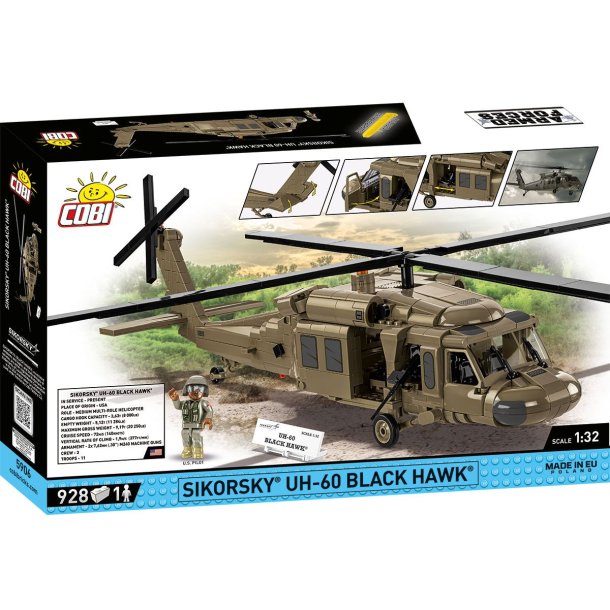 COBI Byggeklodser Armed Forces Sikorsky UH-60 Black Hawk - 928 klodser