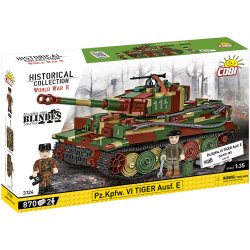 COBI Byggest Pz.Kpfw. VI Tiger Ausf. E - 870 klodser