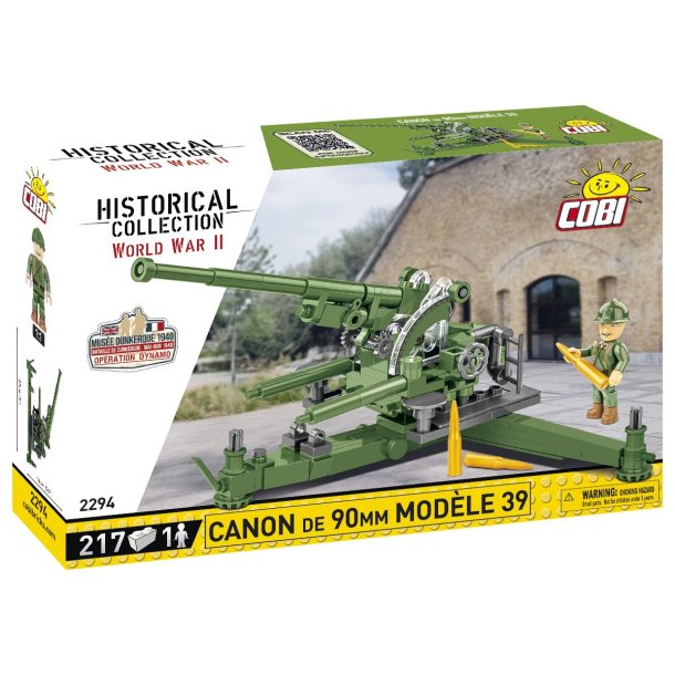 COBI Byggeklodser Canon de 90mm Modle 39 - 217 Klodser