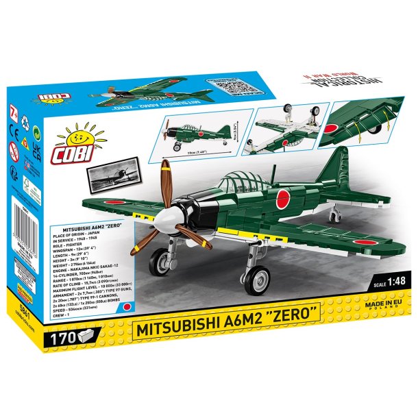 COBI Byggeklodser Mitsubishi A6M2 "Zero" - 170 klodser