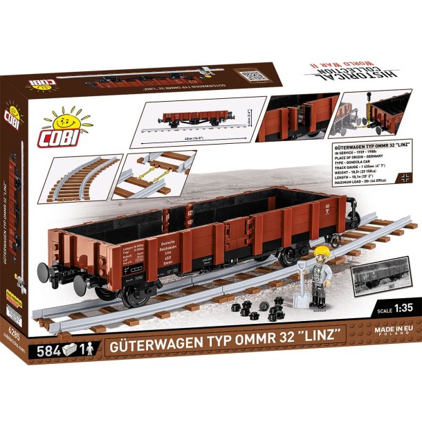 COBI Byggeklodser Gterwagen Typ OMMR 32 "Linz"  - 584 klodser