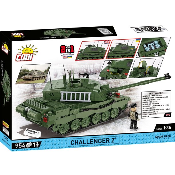 COBI Byggeklodser Armed Forces Challenger 2 - 954 klodser 