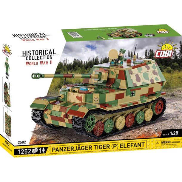 COBI Byggest Panzerjger Tiger (P) Elefant - 1252 klodser