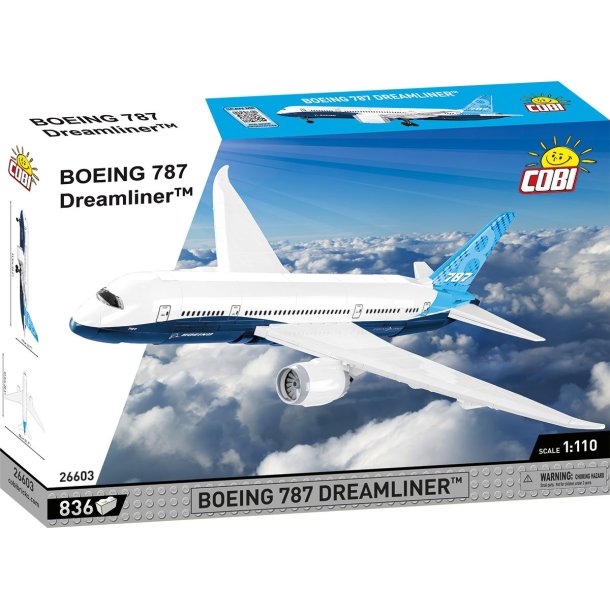 COBI Byggesæt Boing 787 Dreamliner - 836 Klodser 