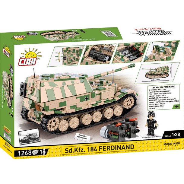 COBI Byggeklodser Sd.Kfz. Ferdinand 184 - 1268 klodser