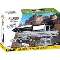 COBI Byggest WW2 V2 Rocket on Meiller Vehicle - 1191 Klodser