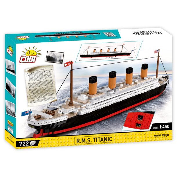 COBI Byggest Luksusliner RMS Titanic 722 klodser