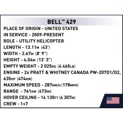 COBI Byggest Bell 429 Helicopter Police - 254 Klodser 