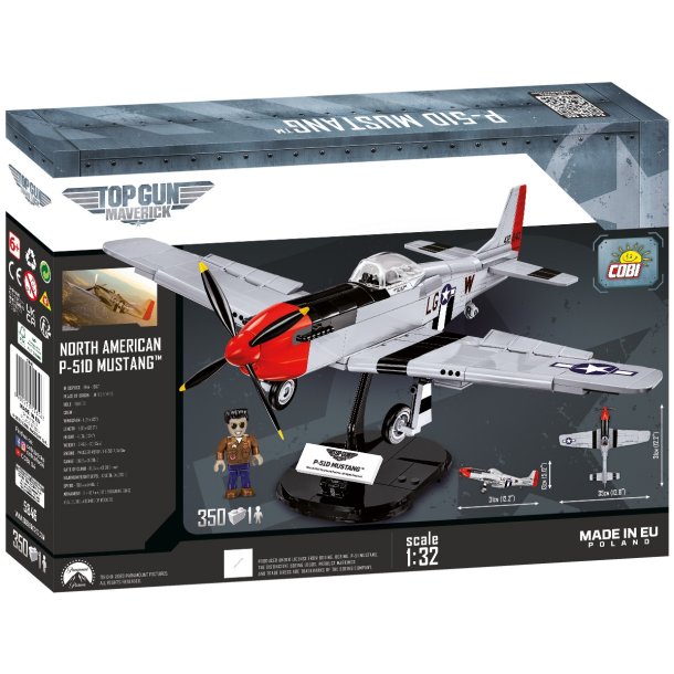 COBI Byggeklodser Top Gun P-51D Mustang - 350 klodser