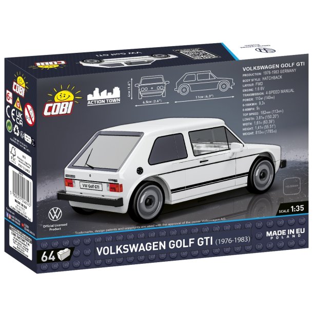 COBI Byggest Gof GTI (1976-1983) - 64 Klodser 