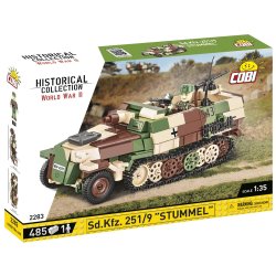 COBI Byggest WW2 SD.KFZ. 251/9 Stummel - 485 Klodser