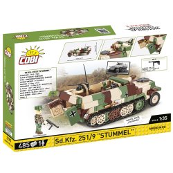 COBI Byggest WW2 SD.KFZ. 251/9 Stummel - 485 Klodser