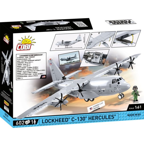COBI Byggeklodser Lockheed C-130 Hercules - 602 Klodser