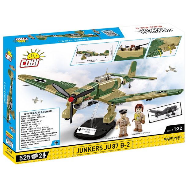 COBI Byggeklodser Junkers JU 87 B-2 Stuka - Samlest med 525 klodser