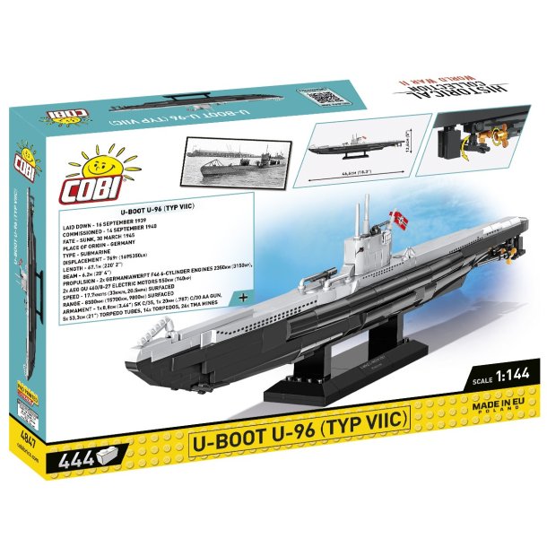COBI Byggest U-Bd U-96 Type VIIC - 444 klodser