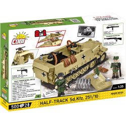 COBI Byggest WW2 Half Track Sd.Kfz. 251/10  - 500 Klodser