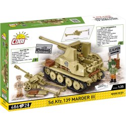 COBI Byggest WW2 Marder III Ausf. M - 367 Klodser