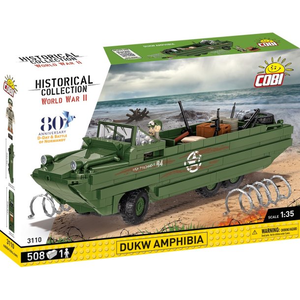 COBI Byggeklodser WW2 Dukw Amphibia - 508 Klodser