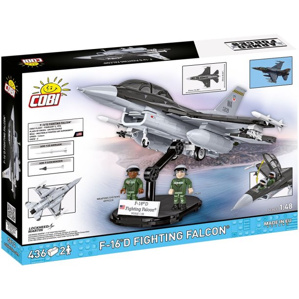 COBI Byggeklodser F-16D Fighting Falcon - Samlest med 436 klodser