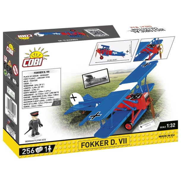 COBI Samlest World War Fokker D. VII - 256 klodser