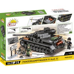 COBI Byggest Panzerkampfwagen IV Tiger Ausf. G - 643 Klodser
