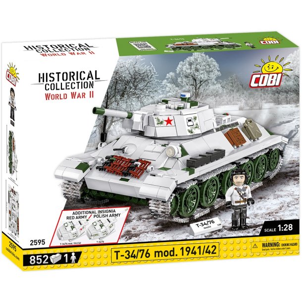 COBI Byggeklodser T-34/76 mod. 1941/42 - 656 klodser