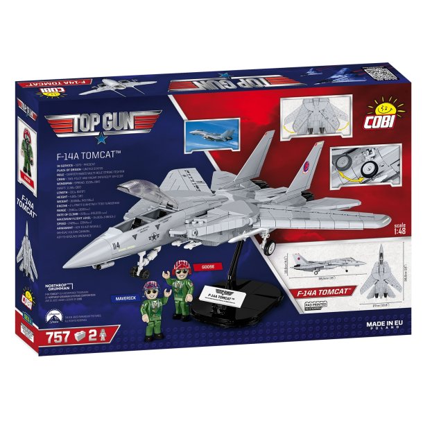 COBI Byggeklodser Top Gun F14-A Tomcat - 757 klodser