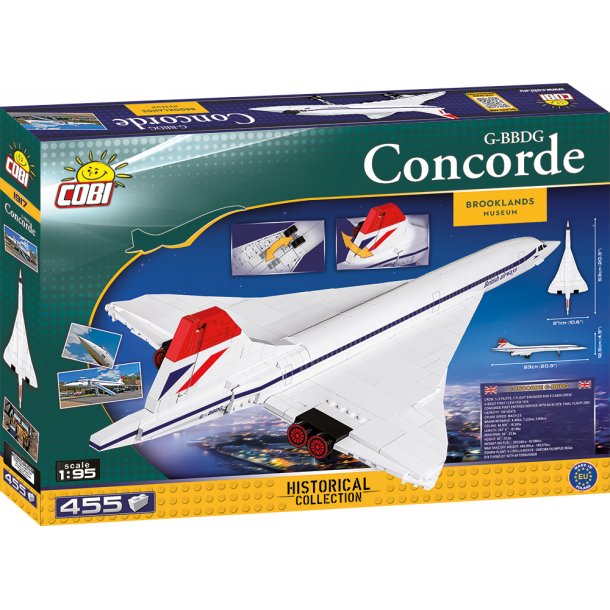 COBI Byggest Concorde G-BBDG - 455 klodser