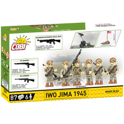 COBI Byggest - Figurer 6 stk - 87 klodser - IWO JIMA 1945