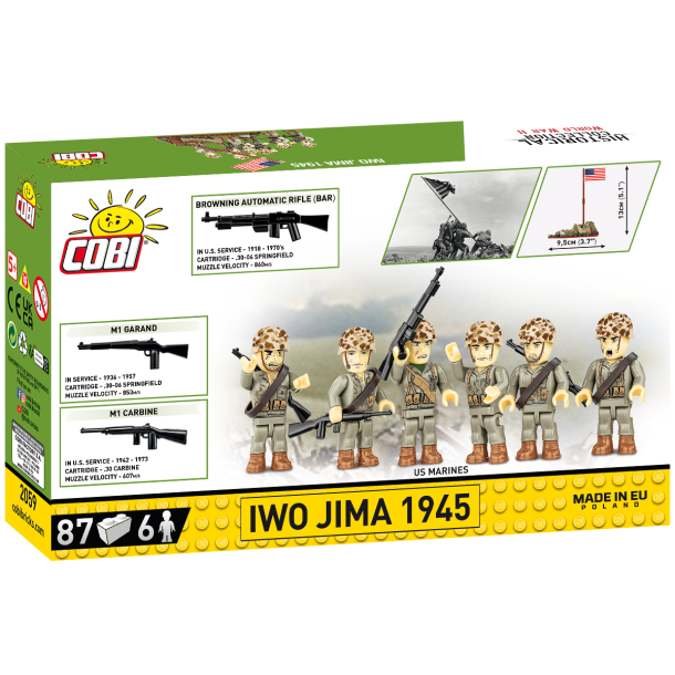 COBI Byggest - Figurer 6 stk - 87 klodser - IWO JIMA 1945