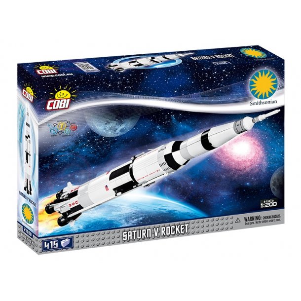 COBI Byggest Smithsonian Saturn V Rocket - Samlest med 415 klodser