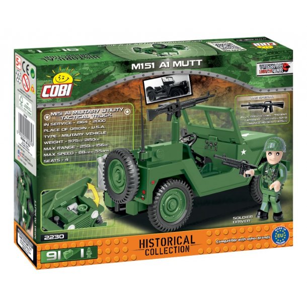 COBI Byggest Vietnam War M151 A1 MUTT - 91 Klodser