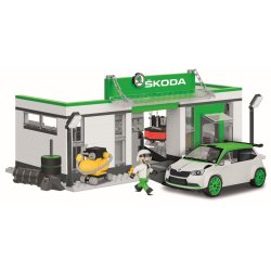 COBI Byggest Skoda Fabia R5 Racing Garage Set - 535 Klodser 