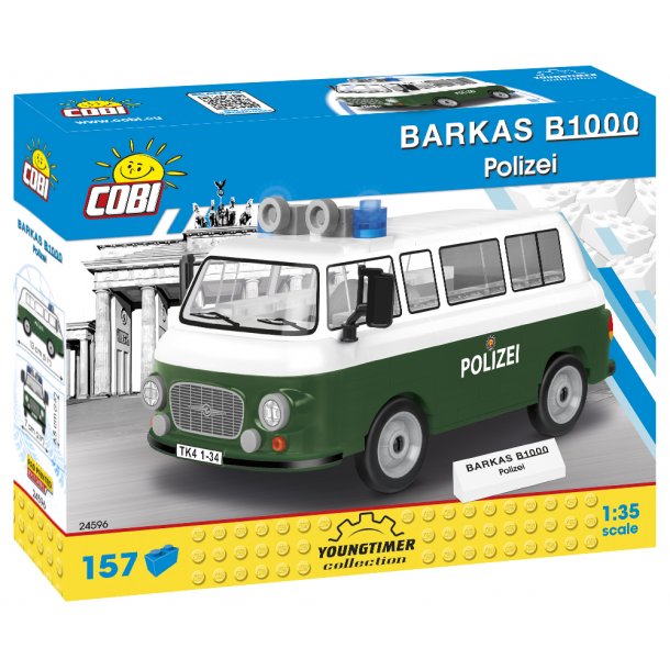 COBI Byggest Youngtimer Collection Barkas B1000 Polizei - 157 Klodser 