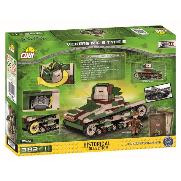 COBI Byggest Vickers MK. E Type B - Samlest med 382 klodser