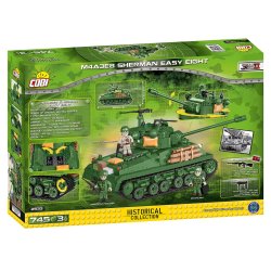 COBI Byggest Sherman M4A3E8 "Easy Eight" - Samlest med 745 klodser