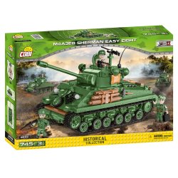 COBI Byggest Sherman M4A3E8 "Easy Eight" - Samlest med 745 klodser
