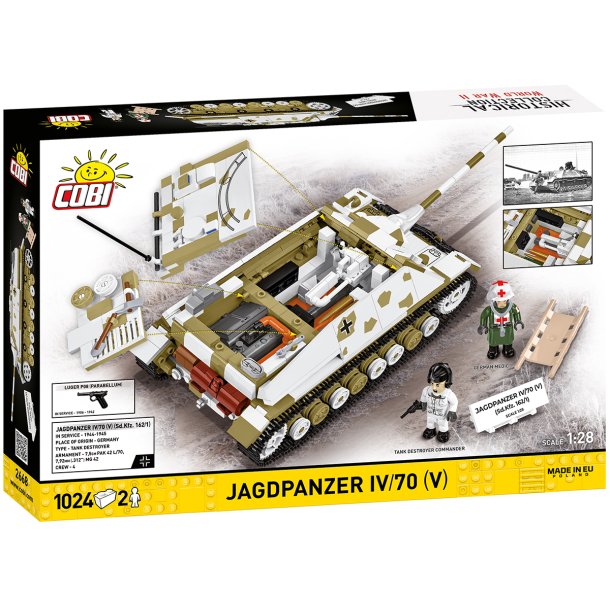 COBI Bygges�t Jagdpanzer IV/70 (V) - Samles�t med 1024 klodser