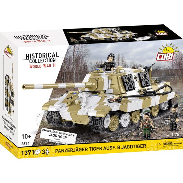 COBI Bygges�t Panzerj�ger Tiger Ausf. B Jagdtiger - 1371 klodser