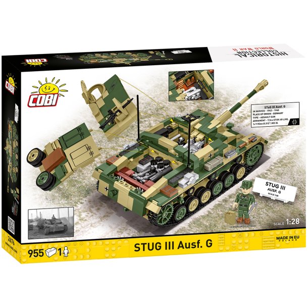 COBI Byggeklodser WW2 Stug III G  - 955 Klodser