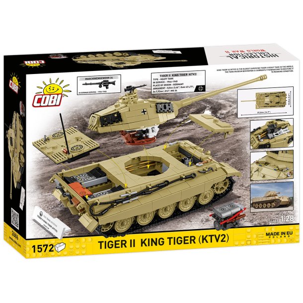 COBI Bygges�t Tiger II King Tiger (KTV2) - 1572 klodser
