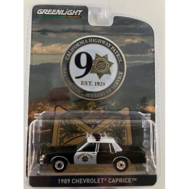 Greenlight 1:64 California Highway Patrol 90th Anniversary - 1989 Chevrolet Caprice