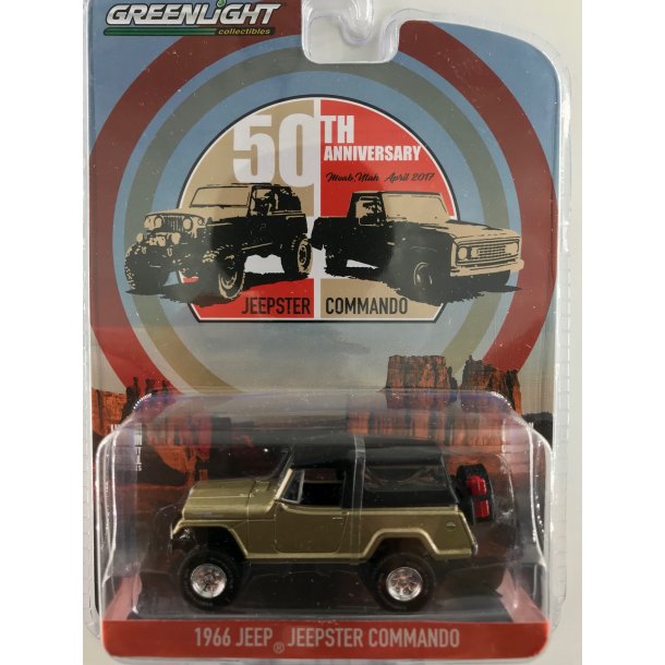 Greenlight 1:64 Jeepster Commando 50th Anniversary - 1966 Jeep Jeepster Commando