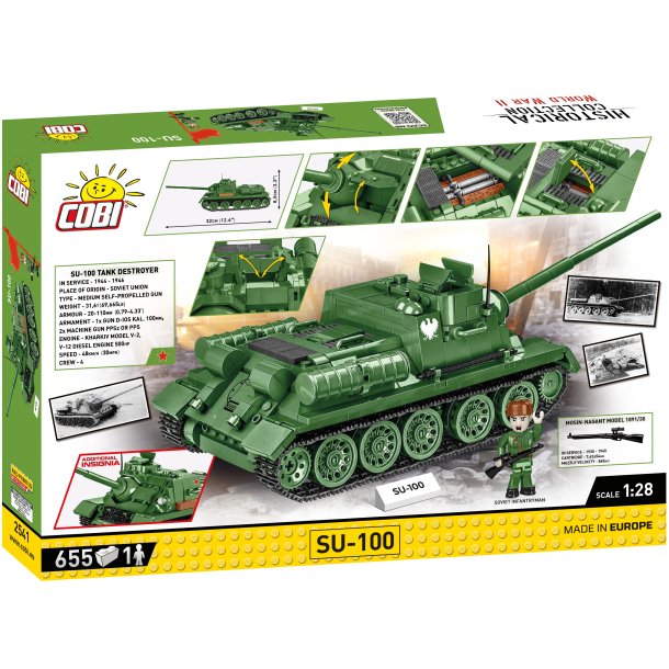 COBI Byggeklodser SU-100 - 655 Klodser