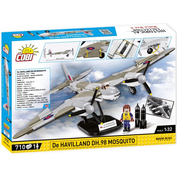 COBI Byggeklodser De Havilland DH98 Mosquito - Samlest med 710 klodser